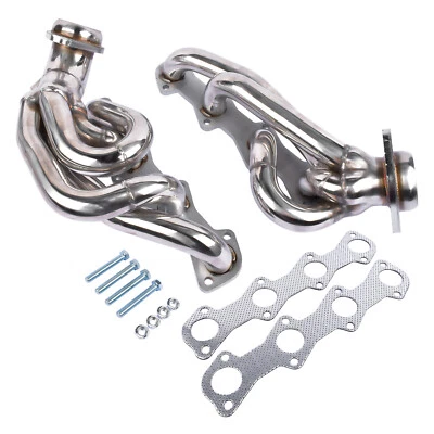 For Ford F150 F250 Expedition Shorty Manifold 1997-2003 5.4L V8 Polished - Image 1 of 4
