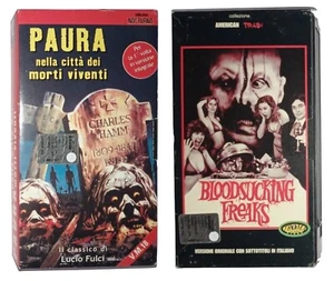 Vhs Paura Nella Citta Dei Morti Viventi 1980 + Vhs Bloodsucking Freaks 1976 - Bild 1 von 7
