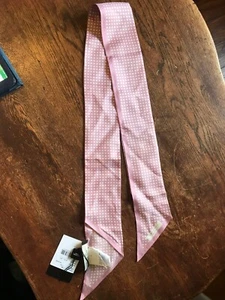 NWT MaxMara 46" Pink/Ivory Narrow Scarf - Picture 1 of 4