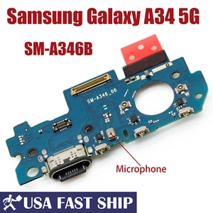 New USB Charging Port Board Charger Dock For Samsung Galaxy A34 5G SM-A346B 2023 - Picture 1 of 4