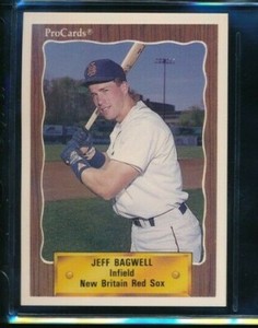 1990 PROCARDS Jeff Bagwell Red Sox ROOKIE RC #1324 virtually perfect gradable
