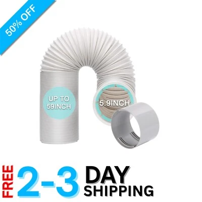 59-дюймовый портативный шланг кондиционера с резьбовой муфтой 5,9 дюйма - отличная цена - Изображение 1 из 4