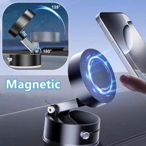 Maglock 360° Foldable Magnetic Phone Mount, Suction Cup Phone Mount - Picture 1 of 13