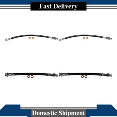 Manguera de freno delantera trasera línea de freno 4X para Chevrolet Corvette 1963 1964 1965 1966 Foto 1 de 4