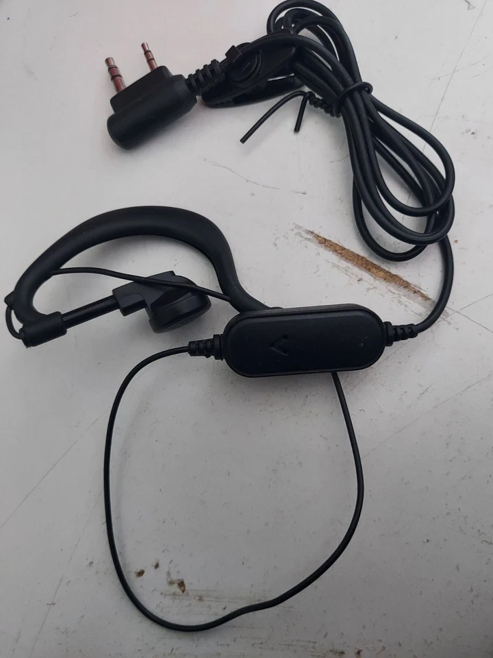2 Pin Security Walkie Talkie Headset/Earpiece Mic Ear-hook For Motorola Radio  - Image 1 of 1