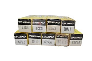 Vintage Lot of 9 Sylvania GTE Electronic Tubes - Picture 1 of 2