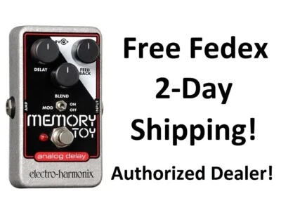 New Electro-Harmonix EHX Memory Toy Analog Delay Modulation Guitar Effects Pedal - Image 1 of 2