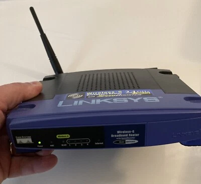 Linksys Wireless-G 2.4GHz Broadband Router With Speed Booster Model WRT54GS - Image 1 of 4