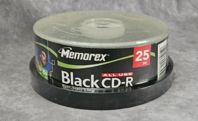 Memorex Black CD-R  40X/700MB/80 Min - 25 Pack New - Image 1 of 4