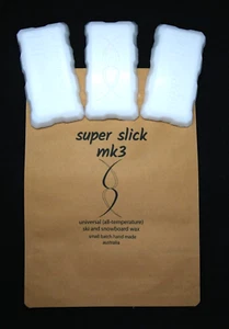 SUPER SLICK MK3 Universal Ski & Snowboard Wax 200g aussie made all temp 3xblocks - Picture 1 of 5