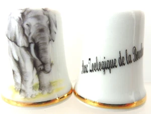* DE A COUDRE DE COLLECTION THIMBLE PERSO - PARC ZOOLOGIQUE BOURBANSAIS ELEPHANT - Picture 1 of 1