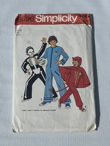 Jumpsuit Space Suit Boys Size Small 4-6 Halloween Costume CUT Pattern S6696 - Picture 1 of 2