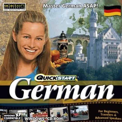 Quickstart Immersion German Language Tutorial PC Software Sealed New - Image 1 of 2