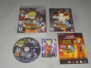 PS3 GAME NARUTO SHIPPUDEN ULTIMATE NINJA STORM 3 TRADING CARD COMPLETE BANDAI 3D - Picture 1 of 2