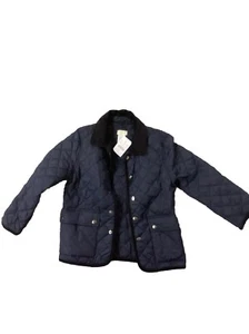 J.Crew Crewcuts Boys' Sussex quilted Barn Jacket Navy Color Size 4/5 NWT - Picture 1 of 5