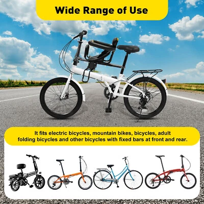 Black Portable Bicycle Child Seat For Bike/Electric Car/Mountain Bike Front Seat - Image 1 of 4