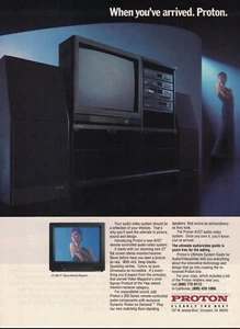 Proton AV 27 Audio Visual System Television TV Vintage Magazine Print Ad 1988 - Picture 1 of 1