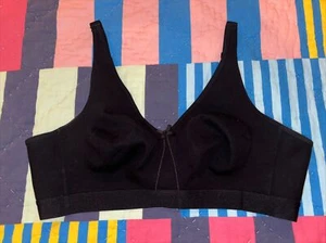 Sujetador de soporte cómodo sin aros de algodón negro para mujer AISILIN talla -42 B- - Imagen 1 de 5