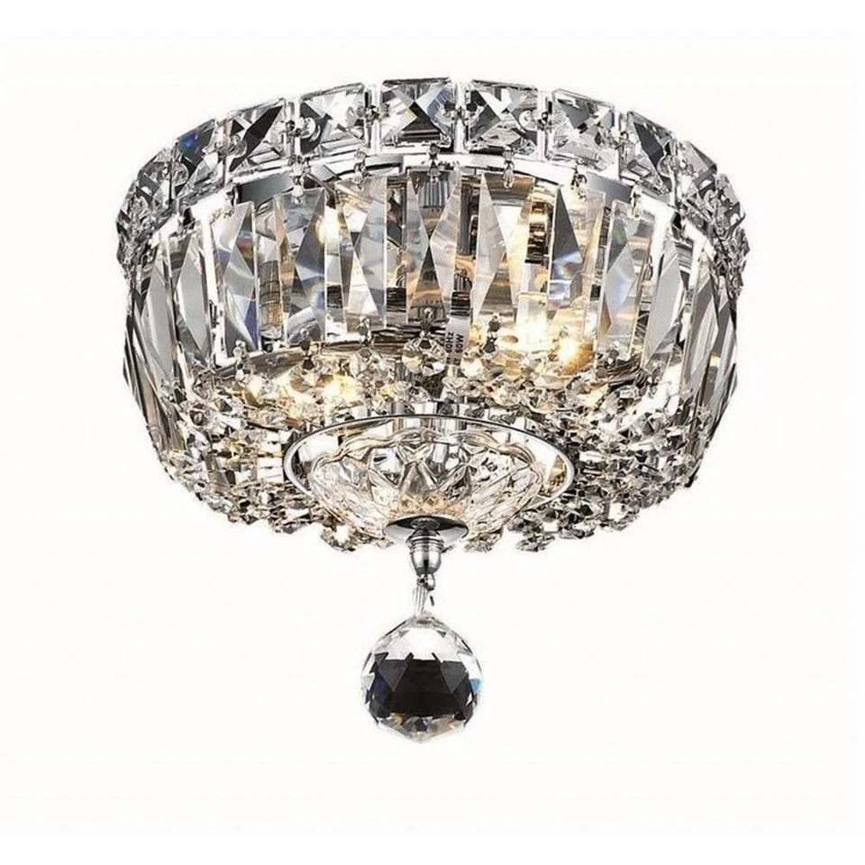 Elegant Lighting Tranquil 8" 2 Light Royal Crystal Flush Mount - Image 1 of 1