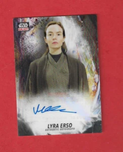 2021 Topps Chrome Star Wars Galaxy Autographe GA-VK Valene Kane as Lyra Erso - Imagen 1 de 2