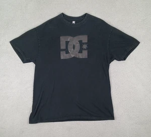 DC Size XL Logo Black T-Shirt Organic Cotton Blend Comfy - Picture 1 of 8