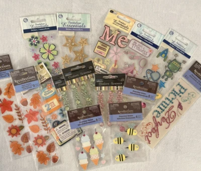 Scrapbooking Stickers - Sandylion, Recollections- Dimensional, Rhinestone & More - Image 1 of 4