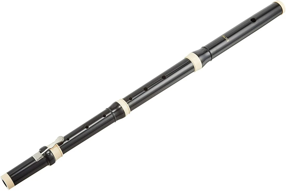 AULOS AF-1 Traverso Flauto Grenzer Nero/Avorio con Custodia Morbida - Passo...