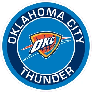 Oklahoma City Thunder Basketball Vinyl Decal Sticker Car Truck Bumper Tumbler - Picture 1 of 1