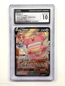 CGC 10 Blissey V TG22/TG30 Silver Tempest Character Rare Pokémon 2022 - Picture 1 of 2
