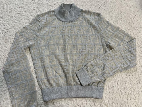 Cappotto Fendi See Through Ff Logo Maglia Glitter Argento Celine Calligrafia Zara