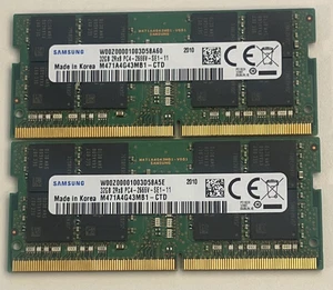 Samsung 64GB memory (32x2) 2Rx8 PC4. Two 32gb parts FREE Shipping - Picture 1 of 1