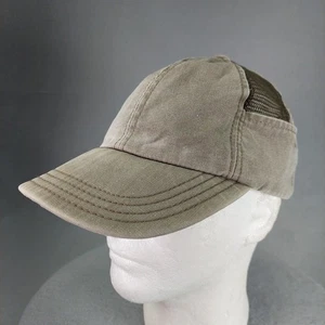 Vintage Goorin Brothers Hat Cap Leather Strap Back Mesh Sides with 2 Pockets USA - Picture 1 of 24
