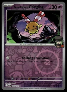 SV10: Destined Rivals #085/182 Team Rocket's Chingling Reverse Holo - Picture 1 of 2