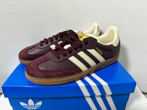 Adidas Originales SAMBA OG ID0477 Granate/Blanco Crema/Dorado Metálico Para Hombre Talla - Imagen 1 de 10