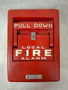 Vintage Standard Trademark Red Pull Down Local Fire Alarm Unmarked UNTESTED - Picture 1 of 5