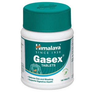 Himalaya Gasex verbessert die Verdauung Lindert eingeschlossene Gase 100 Tabletten pro Packung. - Bild 1 von 4