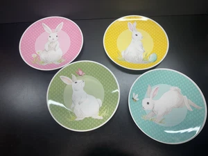 Pottery Barn Kids Springtime Bunny Melamin Teller Set Lot Ostern Hase - Bild 1 von 9
