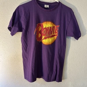 David Bowie Vintage Diamond Dogs Logo T-Shirt Lila Gr. M - Bild 1 von 3