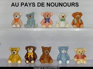 SERIE COMPLETE DE FEVES  AU PAYS DE NOUNOURS- OURSONS EN PELUCHES - Picture 1 of 1