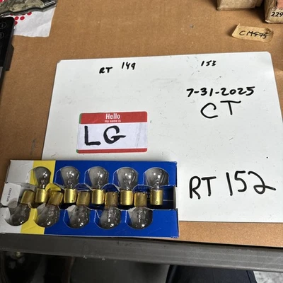 General Electric Set Of 10 No. 1156 Lamps Miniature Light Bulbs  NOS - Image 1 of 2