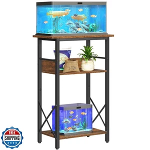 HOOBRO 10 Gallon Aquarium Stand, 3-Tier Fish Tank Stand with Storage, Reptile - Picture 1 of 5