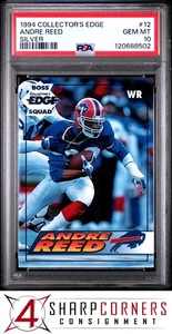 1994 COLLECTOR'S EDGE SILVER #12 ANDRE REED HOF POP 1 PSA 10 - Picture 1 of 2