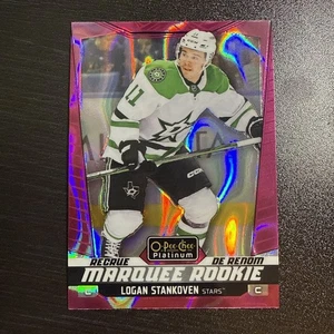 2024-25 O-Pee-Chee Platinum Logan Stankoven Festzelt Rookie Pink Magma - Bild 1 von 2