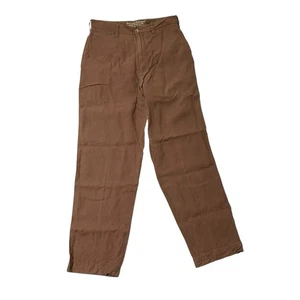 Vintage Banana Republic 100% Irish Linen Pants Safari Trousers Brown Men's 28x29 - Picture 1 of 6