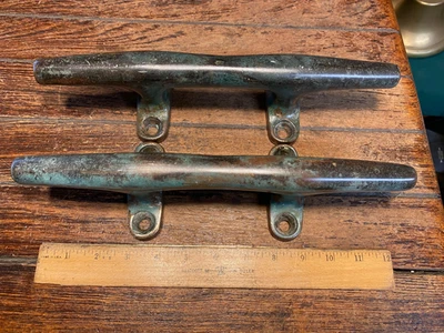 Пара бронзовых шипов/ручек для ящиков/дверей Wilcox Crittenden 12 дюймов в стиле Herreshoff - Изображение 1 из 4