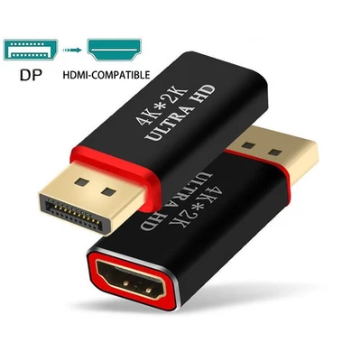4K*2K 2160P 30Hz Display Port DP To HDMI Adapter/Mini DP To HDMI Cable Converter - Image 1 of 4