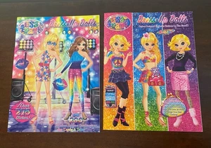 Paper Doll books: Lisa Frank Dress-Up, 2 books, New! Uncut. Stickers Fashion - Picture 1 of 11