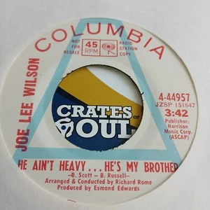 Joe Lee Wilson - He Ain't Heavy ... He's My Brother - COLUMBIA PROMO 45 - Picture 1 of 2