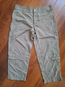 Columbia Titanium Caprihose Damen Größe 10 Khaki Stretch Nylon Wandern Outdoor - Bild 1 von 8