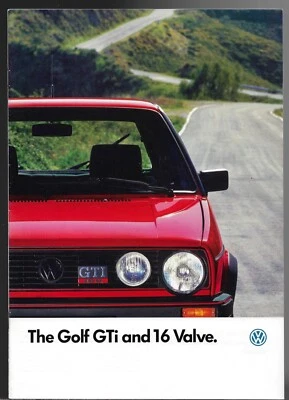 Volkswagen Golf GTi & GTi 16v Mk2 1986-87 UK Market Sales Brochure - Image 1 of 4